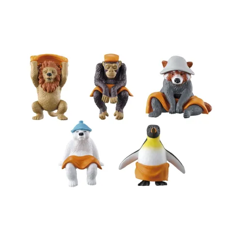 BANDAI Животные Sauna 6 Счастливый Draw Цельная коробка 5 шт