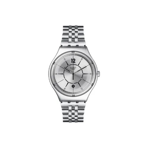SWATCH Basic Collection Кварцевый механизм Женские часы Watch 47,2*41mm Серебристый циферблат