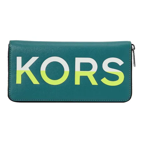 MICHAEL KORS Greyson Кошелек из искусственной кожи большой мужской бирюзовый зеленый