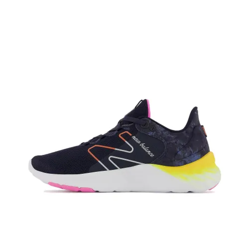 New Balance NB ROAV Свежий Пена Низкий Топ Беговые кроссовки Женские Черный Желтый