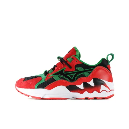Mizuno Wave Rider 1 Low Топ Беговые кроссовки Мужские Красный Черный Зеленый