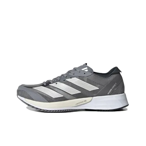 Adidas Adizero Adios 7 Slip-Resistant Abrasion-Resistant Breathable Low-Top Running Shoes Women's Gray Adidas Adizero Adios 7 Противоскользящие Износостойкие Дышащие Низкие Кроссовки для Бега Женские Серые