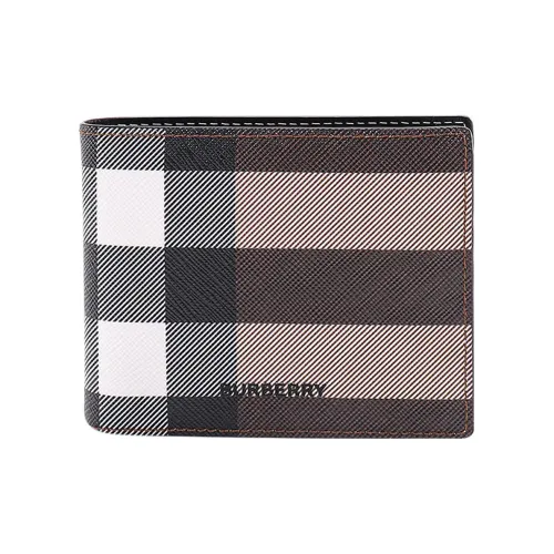 Burberry Cotton Wallet Men's Brown