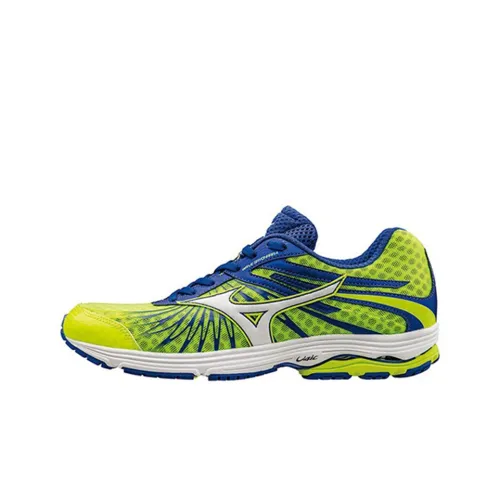 Mizuno Wave Sayonara 4 Wave Sayonara противоскользящие устойчивые к истиранию низкий топ беговые кроссовки зеленый синий