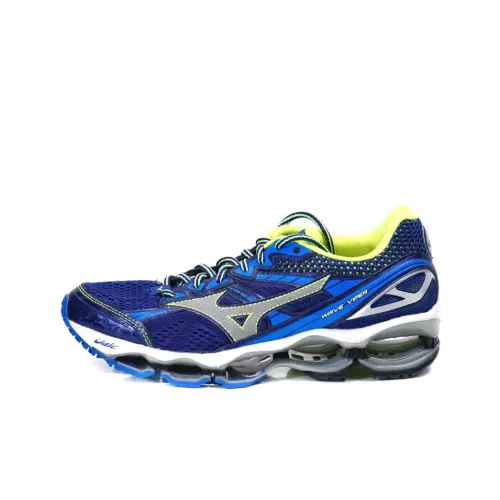 Mizuno Slip-resistant Abrasion-resistant Low-top Беговые кроссовки Мужские Темно-синие
