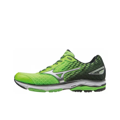 Mizuno Wave Rider 19 Low Топ Беговые кроссовки Унисекс Зеленый