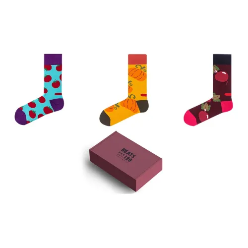 Beats Per Minute 120 3 шт Многоцветные Унисекс Колено высокие Носки