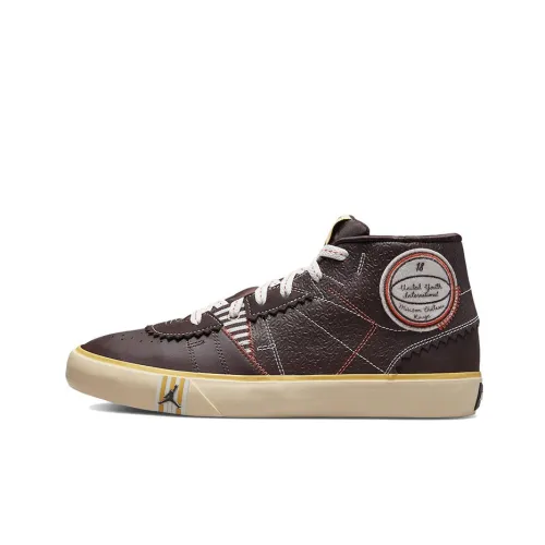 Maison CHâteau Руж x Jordan Series Slip-resistant Abrasion-resistant Lightweight MID Skateboard Shoes Unisex