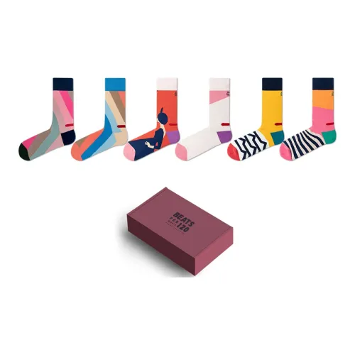 Beats Per Minute 120 6 пар Многоцветные Унисекс MID Носки до икры