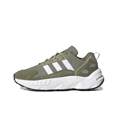 Adidas Originals ZX 22 Boost Slip-on устойчивый к истиранию дышащий низкий топ беговые кроссовки унисекс армейский зеленый