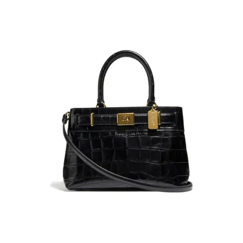 COACH Cassidy Кожа Сумка Сумка через плечо Сумка через плечо Маленькая Женская Черная