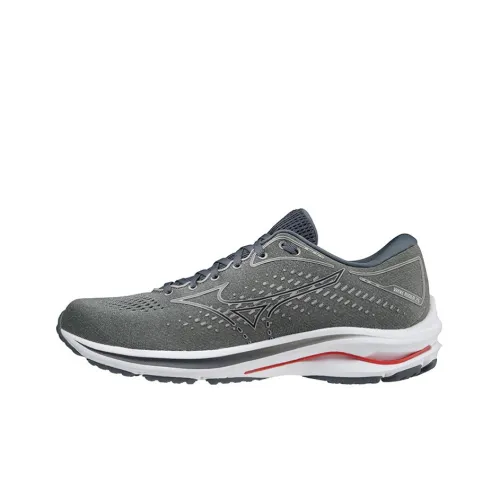 Mizuno Wave Rider 25 Противоскользящая Устойчивая к истиранию Низкий Верх Спортивная Обувь Мужская Серый
