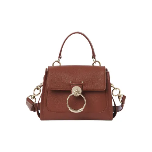 Chloe TessChloé Handbag Коровья кожа Сумка Мини Женская Коричневая