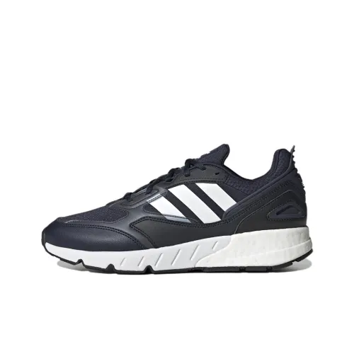 Adidas Originals ZX 1K Boost 2,0 Slip-resistant Abrasion-resistant Breathable Low-top Casual Men's Black White Adidas Originals ZX 1K Boost 2,0 Противоскользящий Устойчивый к истиранию Дышащий Низкий верх Повседневный Мужской Черный Белый