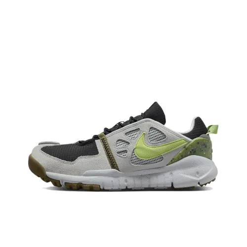 Nike Free Terra Shock Absorbers Slip-resistant Abrasion-resistant Low Top Streetwear Men's Gray Green Найк Free Terra Shock Absorbers Противоскользящий Устойчивый к истиранию Низкий Топ Уличная обувь Мужская Серый Зеленый