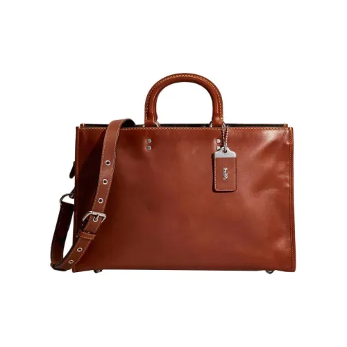 COACH Rogue Кожа Доска Сумка через плечо Сумка Мужская Коричнево-красная