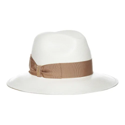 Borsalino Ткань из соломы Плетение Цилиндры Мужской Коричневый