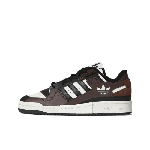 Adidas Originals FORUM Exhibit Low Скейтборд Кроссовки Унисекс Коричневый Белый Черный