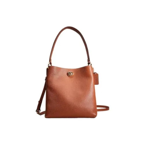 COACH Charlie Кожа Сумка Большая Женская Коричневая