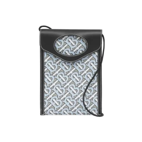 Burberry Корова Кожа Одно Плечо Через Плечо Чехол для Телефона Стандартный Унисекс Синий