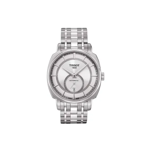 TISSOT Автоматический Механический Механизм Мужские Часы 40 мм Серебряный
