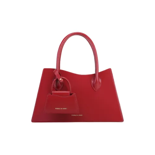 FIEDLE SISSI Сумка из натуральной кожи через плечо портативная для свадьбы большая женская винтажная красного цвета