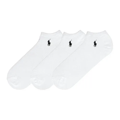 Polo Ralph Lauren SS22 Низкие носки для мужчин 3 упаковки белый