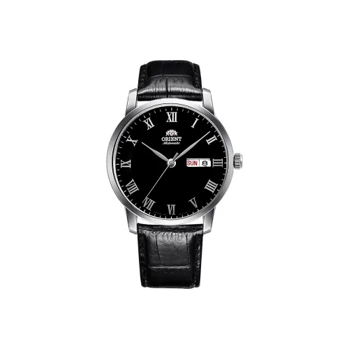 ORIENT Автоматический Механический Механизм Мужские Часы 39,5мм*39,5мм*11,5мм Черный