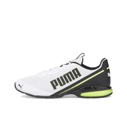 PUMA Cell Divide Clean Low Топ Беговые кроссовки Мужской Белый Черный Зеленый