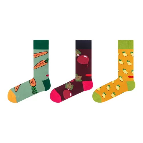 Beats Per Minute 120 3 шт Многоцветные Унисекс Колено высокие Носки