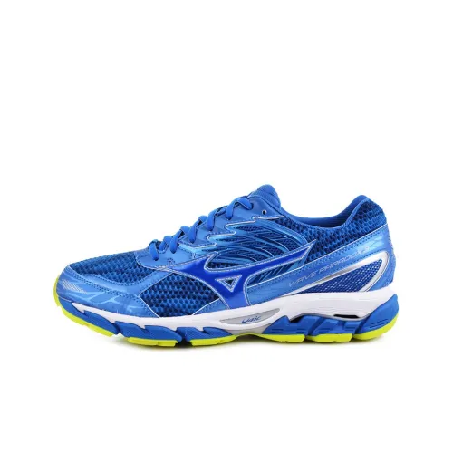 Mizuno WAVE PARADOX 3 Противоскользящие устойчивые к истиранию низкий топ беговые кроссовки унисекс синий белый