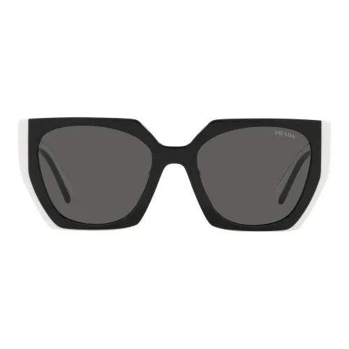 PRADA Пластиковая оправа Круглые Солнцезащитные очки Унисекс