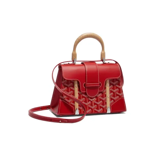 GOYARD Saigon Коровья кожа Сумка Мини Женская Красная