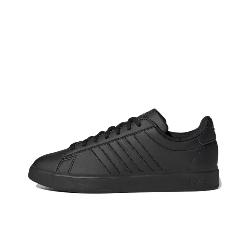 ADIDAS NEO GRAND COURT Slip Resistant Abrasion Resistant Низкий Топ Скейтбординг Кроссовки Унисекс Черный