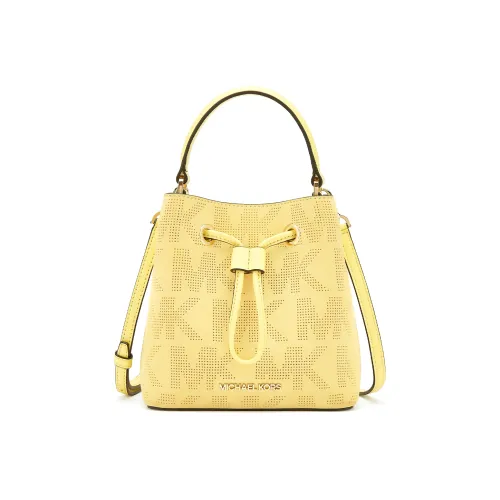 MICHAEL KORS Suri Замша Ведрообразная Сумка Сумка через плечо Сумка для женщин Желтая