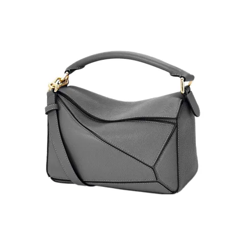 LOEWE Телячья кожа Сумка через плечо Маленькая Женская Асфальт Серый