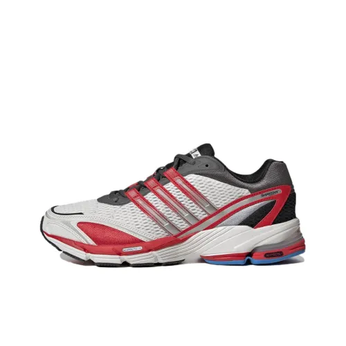 Adidas SUPERNOVA CUSHION 7 противоскользящие устойчивые к истиранию дышащие низкие беговые кроссовки унисекс белые и красные