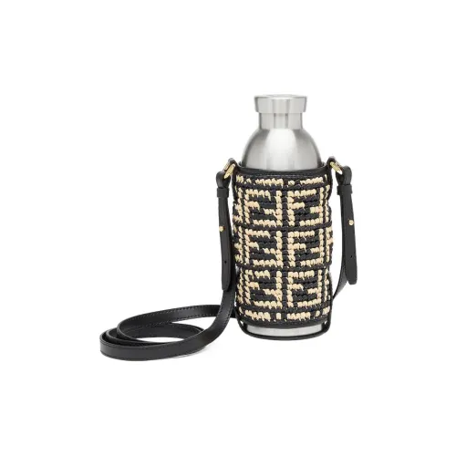 FENDI 24BOTTLES® Коллаборация Рафия Бутылка Рукав Сохранять тепло Сумка для воды Сумка через плечо Аксессуар Унисекс