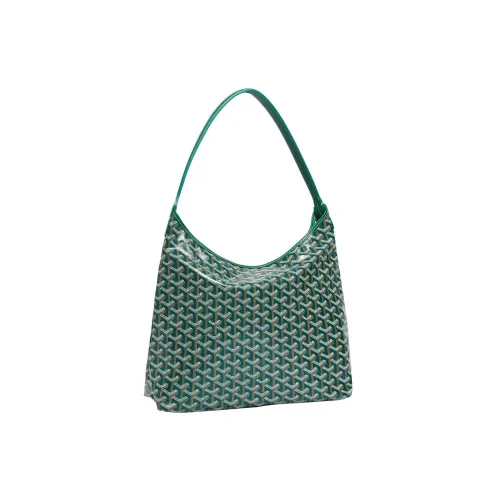 GOYARD Bohème Hobo Холст с кожей Сумка на плечо Комбинированная сумка Одно плечо Сумка Женская Зеленая