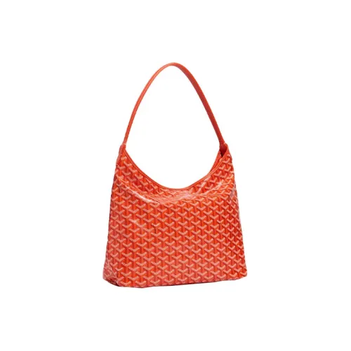 GOYARD Bohème Hobo Холст с кожей Сумка на плечо Комбинированная сумка Сумка на плечо Стандартная Женская Апельсин