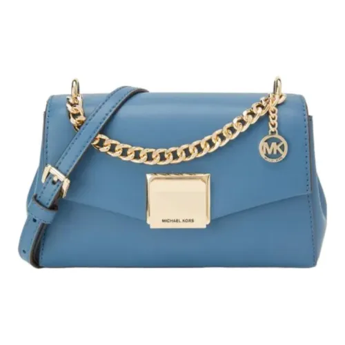 MICHAEL KORS Lita Кожа Сумка через плечо Сумка Маленькая Женская Озерный Синий