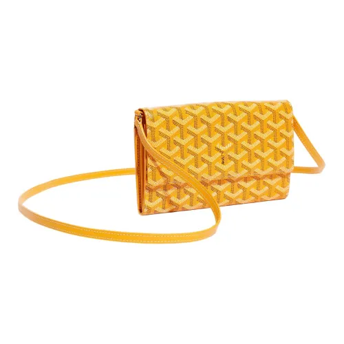 GOYARD Varenne Холст и Кожа Сумка через плечо Мини Женская Желтая