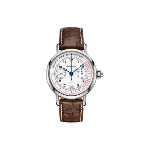 LONGINES Автоматический Механический Механизм Мужские Классические Винтажные Часы 40 мм Белые