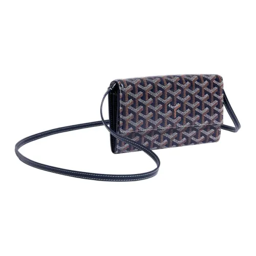 GOYARD Varenne Холст и Кожа Сумка через плечо Стандартная Женская Темно-синий