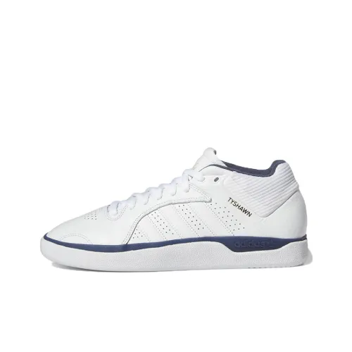 Adidas Originals Tyshawn Устойчивые к истиранию противоскользящие низкие скейтбордические кроссовки Мужские Белый Синий