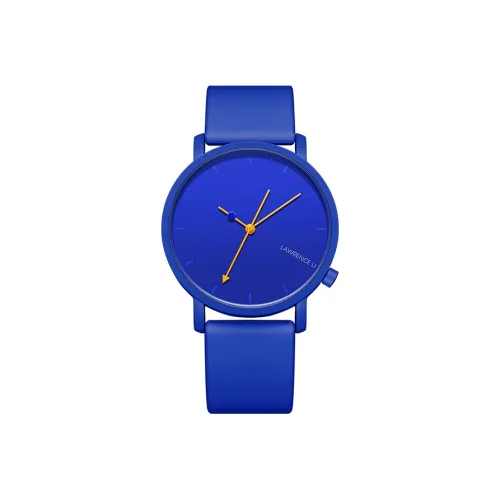 Lawrence Li Кварцевый механизм Часы Унисекс Синий циферблат 1 Конфетный цвет 01