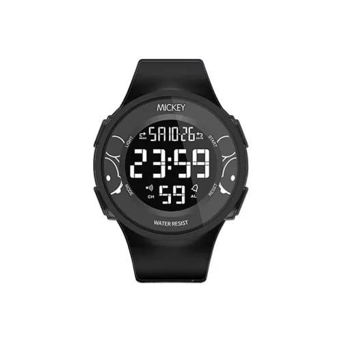 Disney Song Series Электронные Часы Механические Силиконовый Ремешок Часы Мужские Черный Циферблат