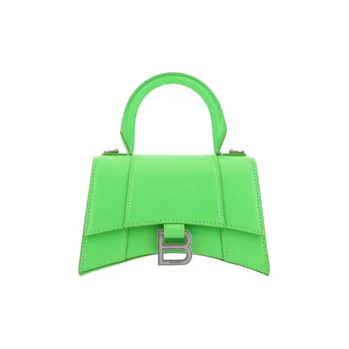 Balenciaga HOURGLASS Корова Кожа Портативная Сумка через плечо Сумка на плечо Стандартная Женская Зеленая