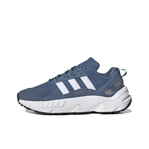 Adidas Originals ZX 22 Boost Устойчивый к истиранию Низкий Топ Повседневные Беговые кроссовки Унисекс Темно-синий