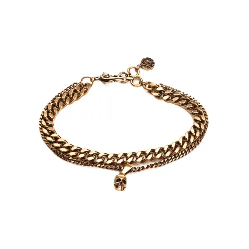 Alexander McQueen Brass Bracelets Золотой Унисекс